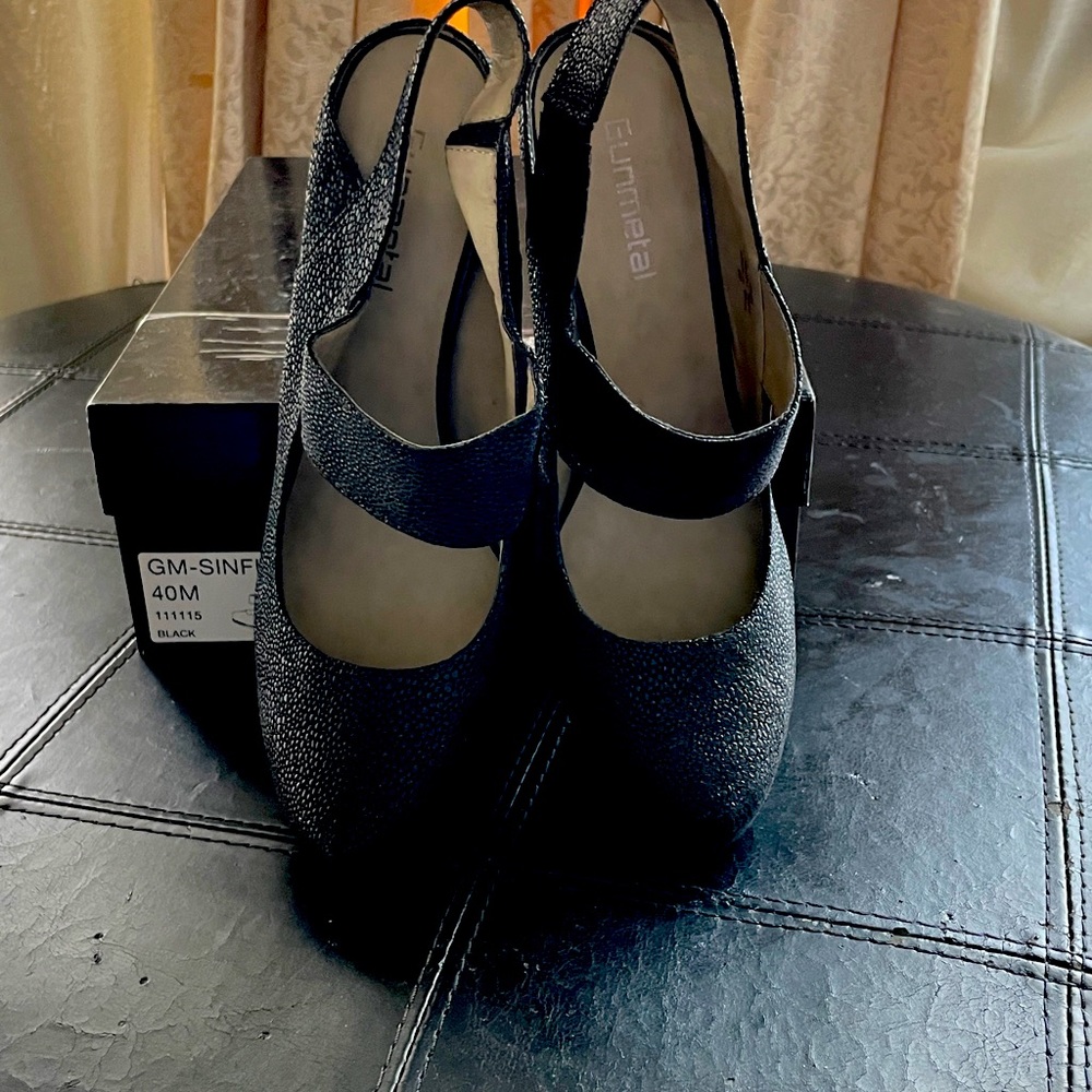 Gunmetal Platform party shoes Gorge!!